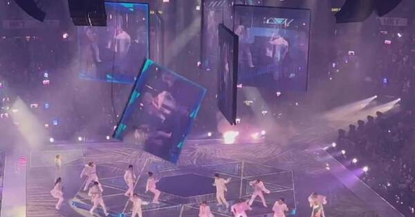 La Nación / Aterrador accidente en Hong Kong: pantalla gigante cae sobre dos músicos