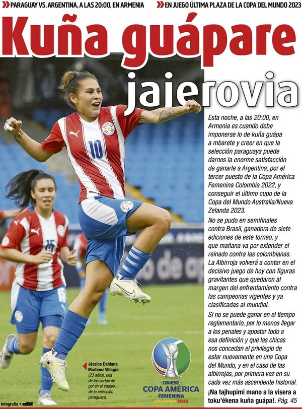 Kuña guápare jajerovia - Fútbol - ABC Color
