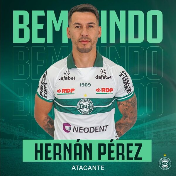 Hernán Pérez jugará en Coritiba - Fútbol Internacional - ABC Color
