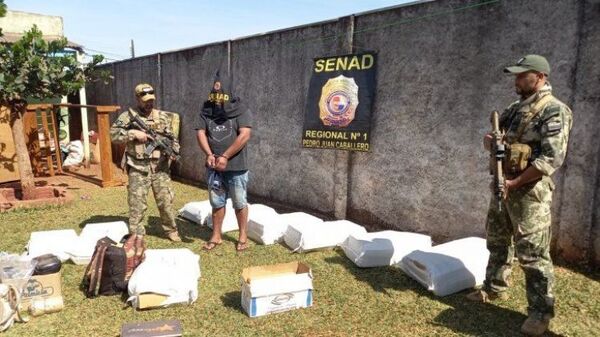 Senad incauta más de 400 kilos de marihuana en Pedro Juan Caballero