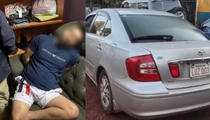 Hallan vehículo utilizado en fatal asalto y detienen a uno de los presuntos autores - Noticiero Paraguay