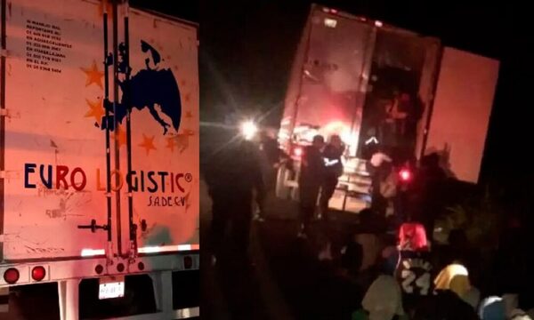 Rescatan a 93 migrantes abandonados en un tráiler en Veracruz