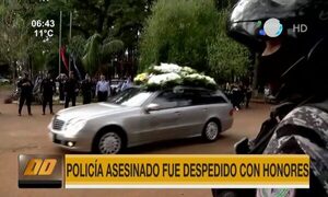 Policía fue despedido con honores en Ciudad del Este | Telefuturo