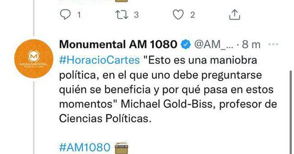La Nación / Medio de Vierci borra tuit que confirma persecución política a Horacio Cartes