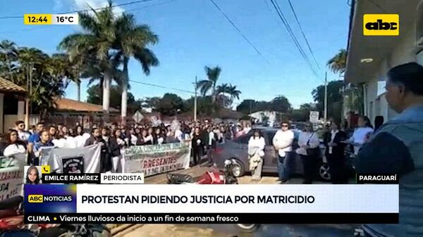Protestan pidiendo justicia por matricidio - ABC Noticias - ABC Color