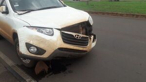 Motociclista sufre fracturas tras accidente en la Avenida Japón