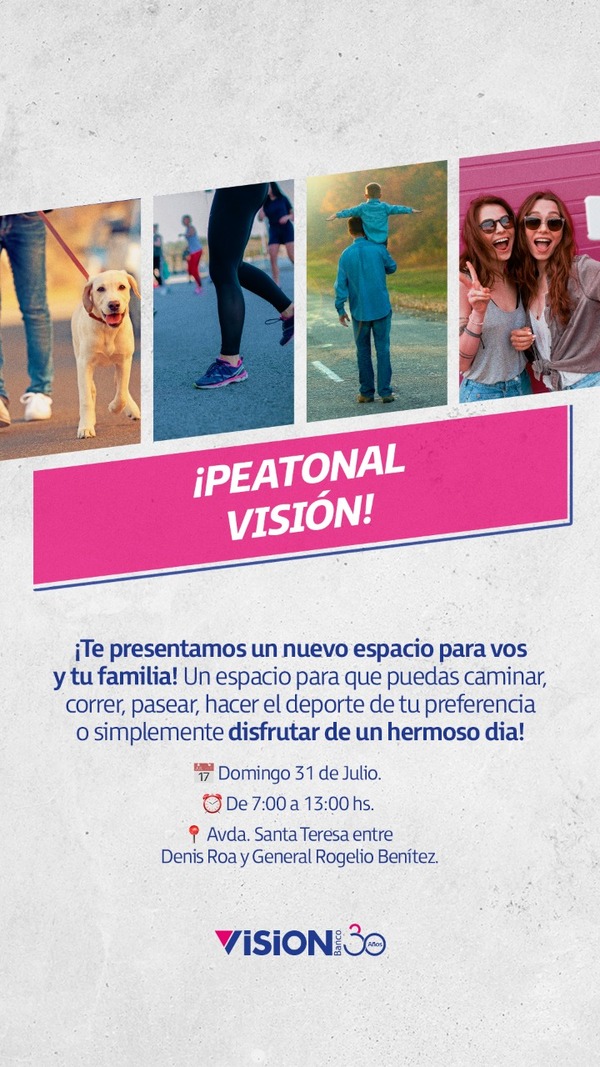 Peatonal Visión Banco 30 años sobre la avenida Santa Teresa | Empresas | 5Días