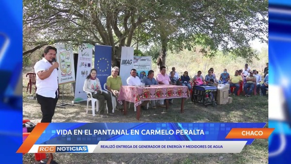 Entregan de motor generador de energía y medidores de agua para localidad de Carmelo Peralta