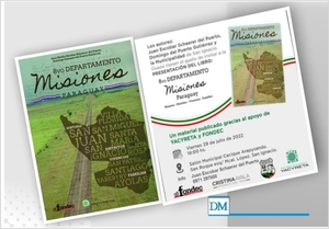 Presentarán libro “8vo Departamento de Misiones”