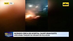 Incendio cerca de hospital causó gran susto   - ABC Noticias - ABC Color