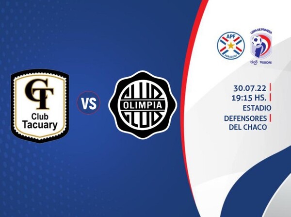 Olimpia visita a Tacuary esta noche en Sajonia