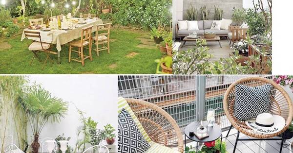 La Nación / Balcones, patios y terrazas para relajarse y compartir