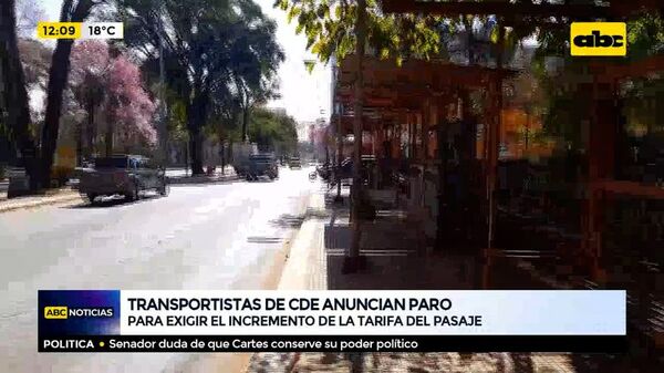 Transportistas de CDE anuncian paro - ABC Noticias - ABC Color