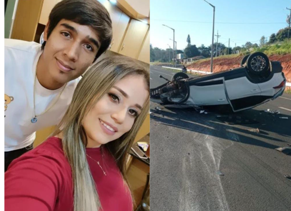Novia de jugador de Cerro “Pulpito” se accidenta camino a Ciudad del Este