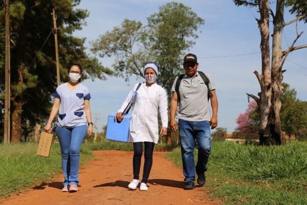 Más de 300 familias fueron vacunadas en Caaguazú
