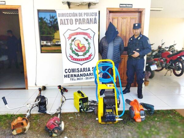 Detienen a un hombre con herramientas hurtadas en Brasil - ABC en el Este - ABC Color