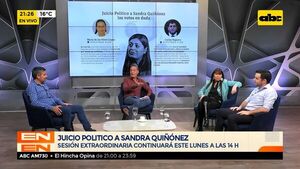 Juicio político a Sandra Quiñónez - ABC Noticias - ABC Color