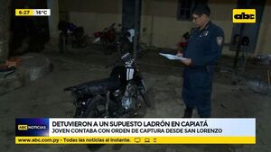 Detuvieron a un supuesto ladrón en Capiatá - ABC Noticias - ABC Color