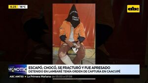 Escapó, chocó, se fracturó y fue apresado - ABC Noticias - ABC Color