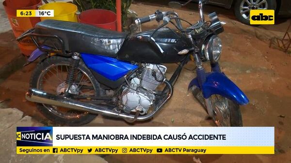 Supuesta maniobra indebida causó accidente - ABC Noticias - ABC Color
