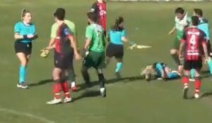 Video: Jugador quedó detenido en Argentina tras golpear brutalmente a árbitra