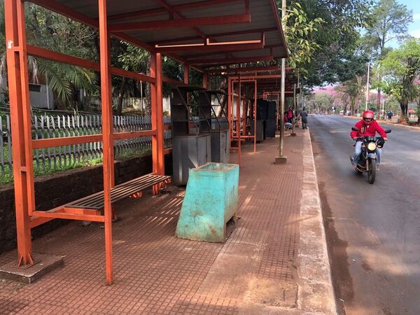Paro total de buses de transporte público en Ciudad del Este - ABC en el Este - ABC Color