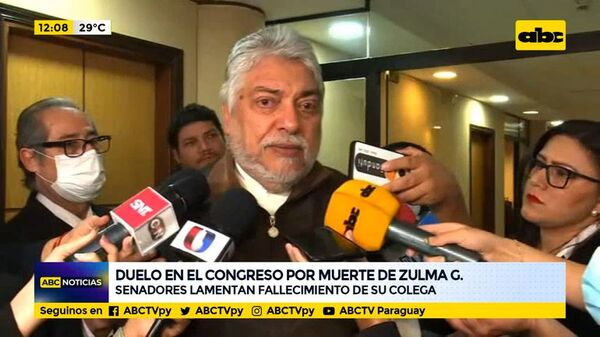 Congreso de duelo por muerte de Zulma Gómez - ABC Noticias - ABC Color
