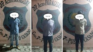 Padre e hijos caen por muerte de una mujer en Puerto Casado
