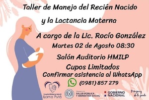 Diario HOY | Invitan a participar del taller sobre lactancia materna y manejo del recién nacido
