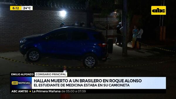 Hallan muerto a un brasilero en Roque Alonso - ABC Noticias - ABC Color