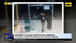 Detienen a un asaltante de una farmacia - ABC Noticias - ABC Color