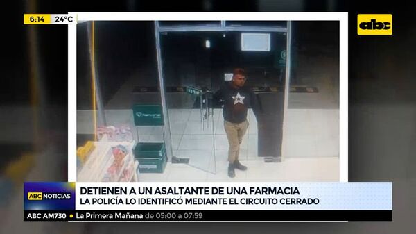 Detienen a un asaltante de una farmacia - ABC Noticias - ABC Color