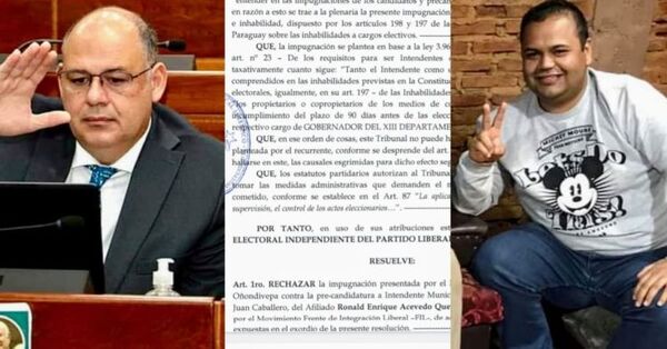 Rechazan impugnación de “Chiquito Vale y Martín Pocho” en contra de Ronald Acevedo