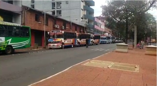 Paro de buses en Ciudad del Este | 1000 Noticias