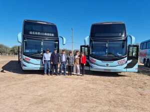 Compañía Imperial del Paraguay SRL presentó nuevos buses Marcopolo G8 en Loma Plata