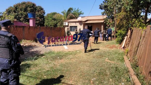 Allanamiento de vivienda en barrio Obrero