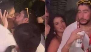 Crónica / [VIDEO] Besaron y toquetearon "ahí" a Bad Bunny