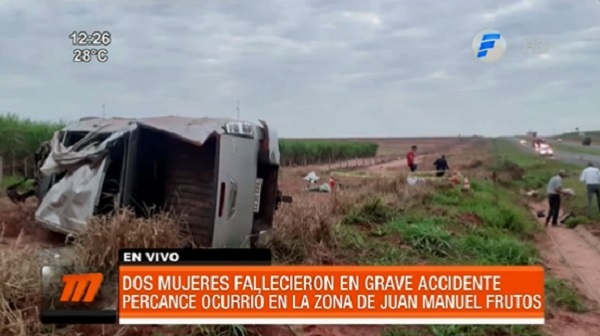 Dos mujeres fallecen tras ser embestidas por motocicleta