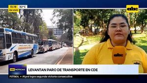 Levantan paro de transporte en CDE  - ABC Noticias - ABC Color