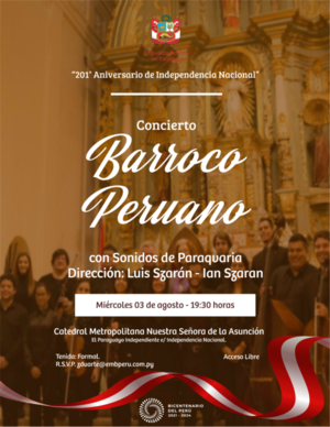 Concierto de música barroca en la Catedral por la independencia de Perú - .::Agencia IP::.