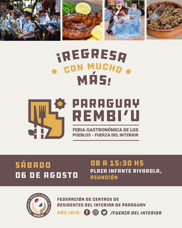 Segunda edición del “Paraguay Rembi´u” será este sábado - Nacionales - ABC Color