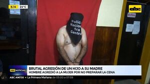 Brutal agresión de un hijo a su madre - ABC Noticias - ABC Color