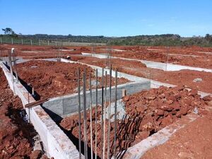 Gran Hospital del Sur: inició la carga de hormigón de los primeros pilares