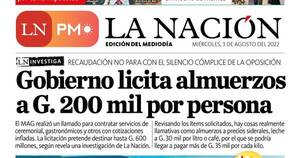 La Nación / LN PM: edición mediodía del 3 de agosto