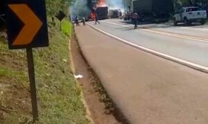 Una camionera paraguaya chocó en Brasil y falleció