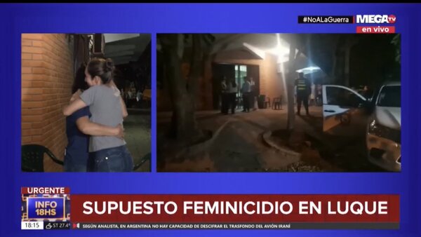 Presunto feminicidio: Militar retirado mató de un balazo a su esposa en Luque - Megacadena — Últimas Noticias de Paraguay