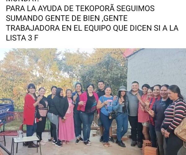 Candidato a la Seccional 5 utiliza programa Tekoporã para engañar a la gente humilde – Diario TNPRESS