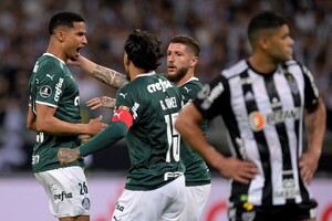 En un partidazo, Atlético Mineiro y Palmeiras empatan dejando la serie abierta