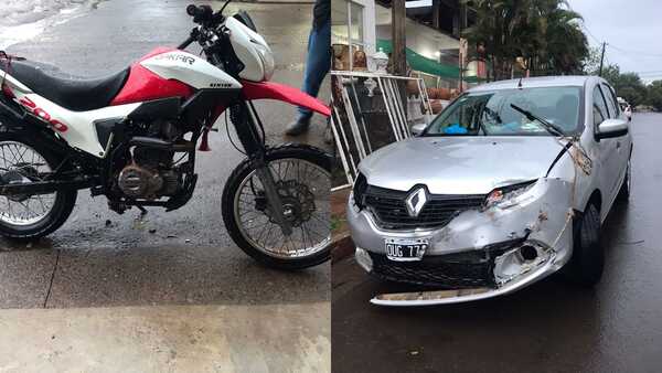 Accidente de tránsito sobre la avenida San Roque deja importantes daños materiales