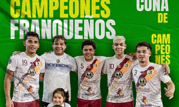 Franqueños campeonan en Copa Oro C17 de fútbol de salón